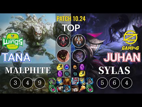 JAG TaNa Malphite vs OZ Juhan Sylas Top - KR Patch 10.24