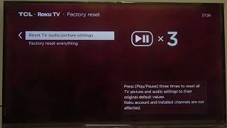 How to Factory Reset the TCL Roku TV 2024 - Hard Reset