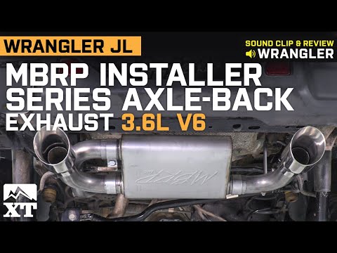 Jeep Wrangler JL 3.6L MBRP Installer Series Axle-Back Exhaust Sound Clip & Review