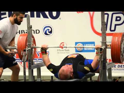 WC Powerlifting 2015 - Pjotr Van der Hoek - 287.5kg bench-press