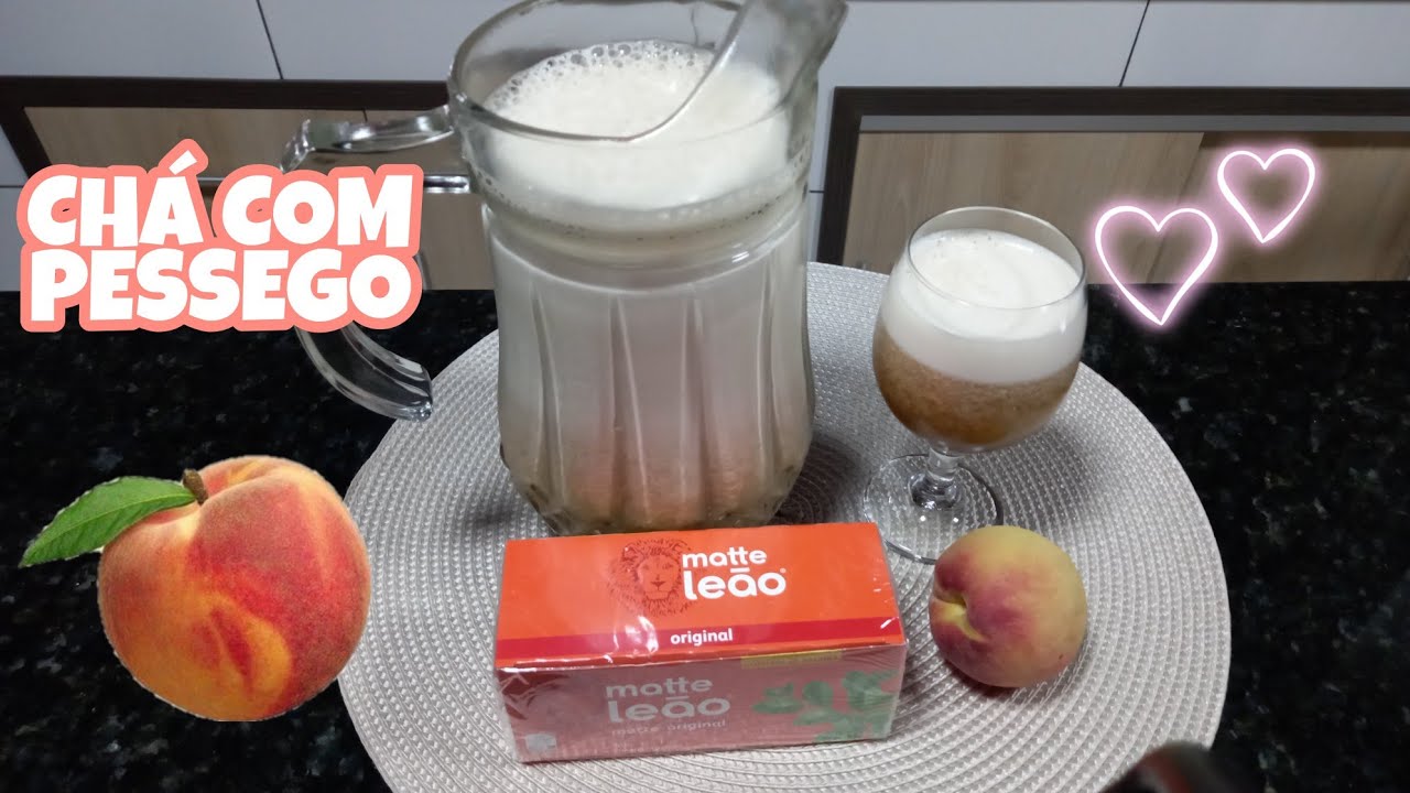 O MELHOR CHÁ GELADO COM PÊSSEGO