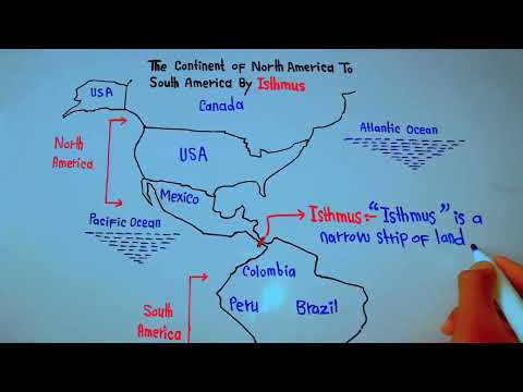 The Continent of North America is Linked to South America by Isthmus of Panama || 5min Knowledge