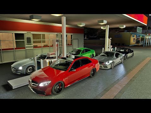 Racha Só De Mercedes - E63 AMG VS SL 65 AMG VS SLS AMG VS AMG GTR VS C 63 AMG VS SLK 55 AMG - FH3