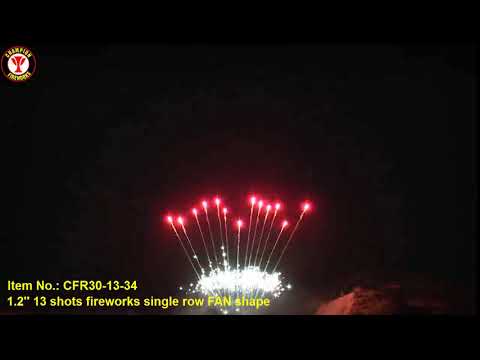 Item No.: CFR30-13-34  1.2'' 13 shots fireworks single row FAN shape
