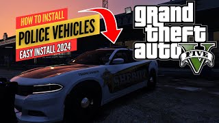 HOW TO QUICKLY INSTALL POLICE VEHICLES 2024 #gta5 #lspdfr