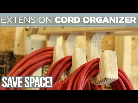 Make A Folding Extension Cord Organiser For Easy Storage