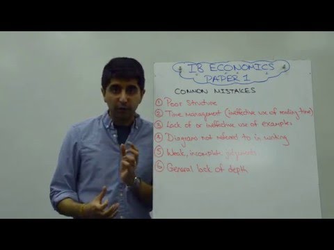 IB Economics - Paper 1 Common Mistakes (HL/SL)