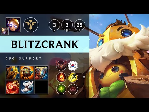 Blitzcrank Support vs Alistar: Vision Controller - KR Grandmaster Patch 14.21