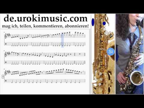 Saxophonunterricht Tenor Shakira - Waka Waka Teil#1 um-995