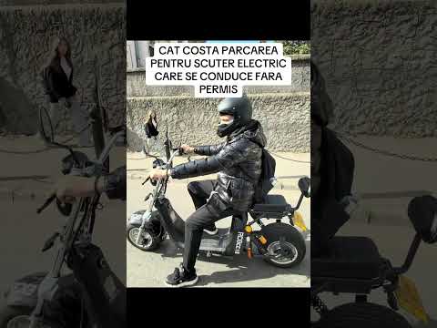 Cat costa parcarea pentru scuter electric #parcare #scuterelectric #mopet #permisdeconducere
