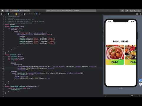 SwiftUI Card View - Horizontal Scroll View | Code Snippet iOS