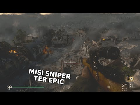 MISI SNIPER TER EPIC DI PERANG DUNIA KE 2 - CALL OF DUTY WORLD WAR 2