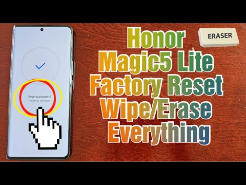 Honor Magic 5 lite How to Factory Reset/Format Erase Totally Wipe All Data From The phone