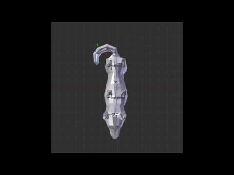 A very small wolf CGI animation