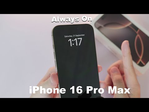 How to Turn on Always on Display on iPhone 16 Pro / Pro Max