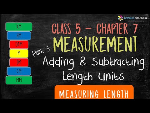 Adding and Subtracting Length Units || class 5 measurement chapter