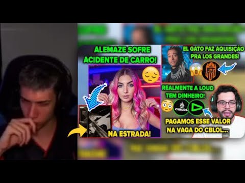 YUURI REAGE “😱ALE MAZE SOFRE ACIDENTE D CARRO! PH REVELA VALOR D VAGA CBOL! EL GATO FAZ AQUISIÇÃO”