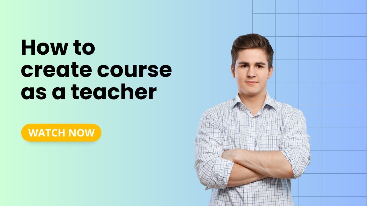 How to create course as a teacher