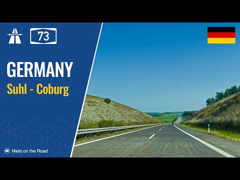 Driving in Germany: Autobahn A73 from Suhl to Coburg