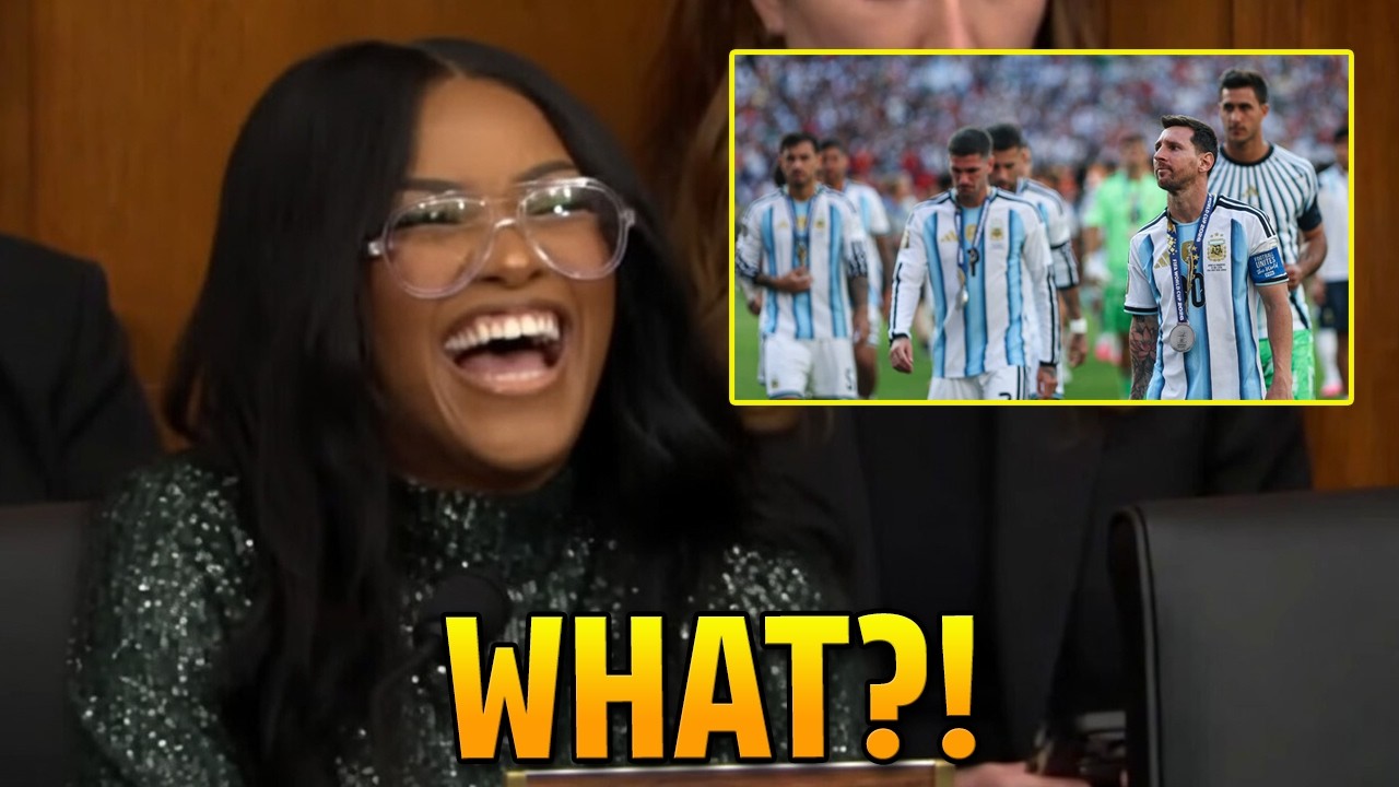 Crockett CACKLES like CARTOON VILLAIN as she links Argentina's World Cup woes with "RACIST HISTORY"