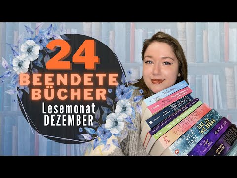 LESEMONAT DEZEMBER – lief nicht so, wie geplant 🤯 | 24 beendete Bücher  Wrapup | Monatsrückblick