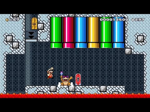 Super Mario Maker 2 - 1-5 Color Pipe Castle by Saauna - No Commentary