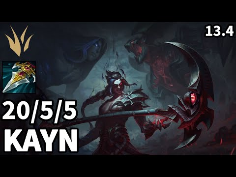 Kayn Jungle vs Ivern - KR Master  | Patch 13.4