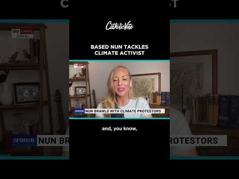 Based Nun Tackles Climate Activist