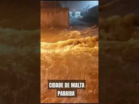 Chuva na cidade de Malta - Paraiba