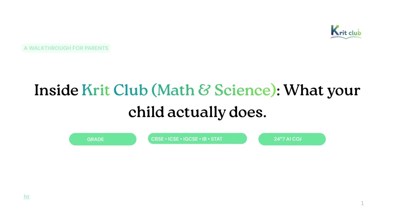 Our secret sauce - See Krit Club in action
