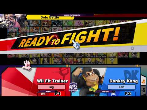 Signas (Wii FIt Trainer) vs. NanoAsh (Donkey Kong) - WGA Colosseum 28 - Winners Semis