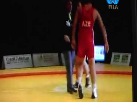 ARMENIAN Wrestler destroyed Azeri Wrestler _ World Cup   Clermont 2009