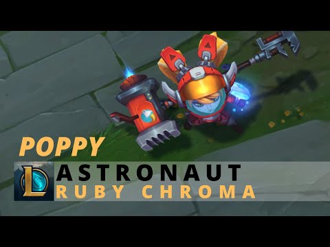 Astronaut Poppy Ruby Chroma - League Of Legends
