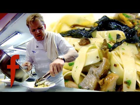 Gordon Ramsay Shows How To Make Fresh Pasta for Tagliatelle and Wild Mushrooms | The F Word