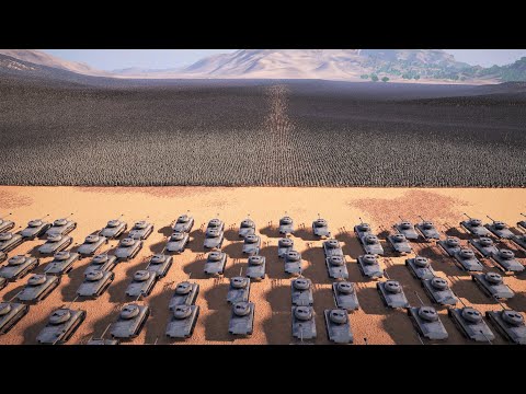 3000 SHERMAN TANKS vs 2,000,000 SHOTGUN SOLDIERS - Ultimate Epic Battle Simulator 2