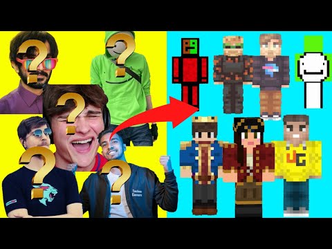 Guess These YouTubers By Their Minecraft Skins | minecraft | minecraft skin | minecraft 100 days