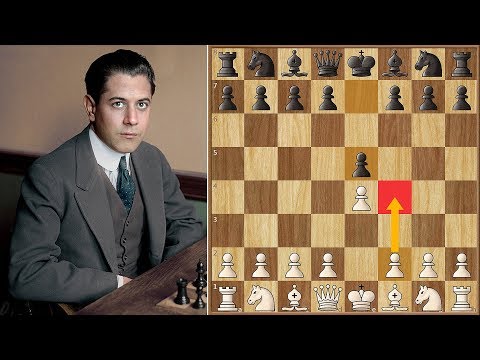 King's Gambit! | Gunsberg vs Capablanca | St. Petersburg (1914)