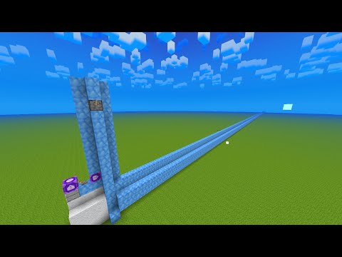 Horizontal player launcher:match with spear=1 shot (prototype 1; 1000+ blocks per tick, 0.05 second)