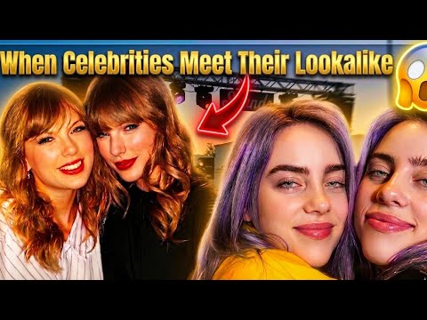 When Celebrities Meet Their Lookalike 😱