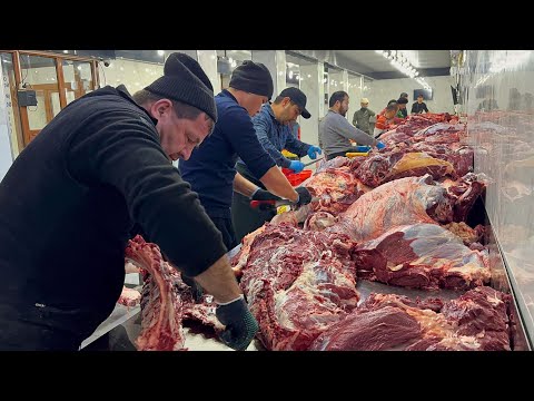 10 QUALIFIZIERTE Metzger 2,5 Tonnen Fleisch für SHAHRISABZ Nationalgerichte | Ursprünglicher Geschma