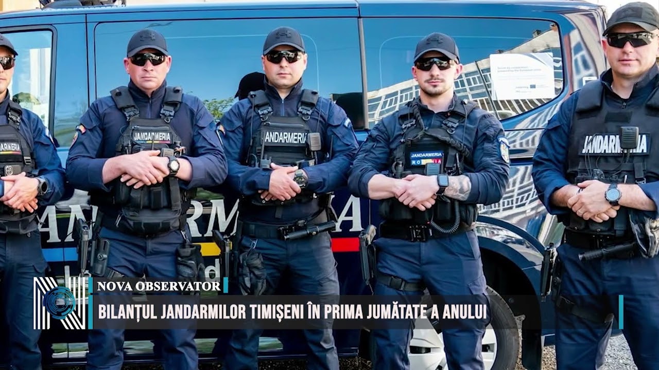 Bilanțul jandarmilor timișeni în prima jumătate a anului