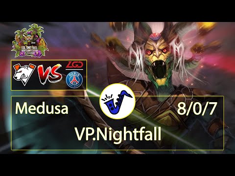 Medusa Dota 2 - Nightfall - 8/0/7 - Safe Lane / Pos 1 - Virtus.pro VS PSG.LGD - ESL One Fall 2021