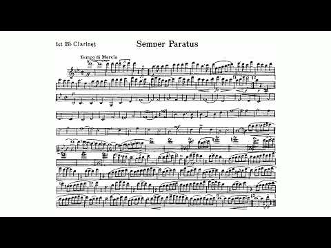 "Semper Paratus March" (Latin for "Always Ready") 1st B-flat Clarinet