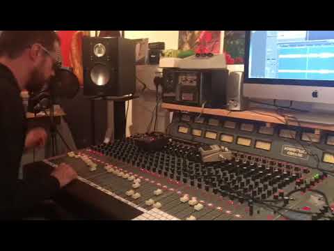 DJ Stryda mixing Luciano Messenjah "Hearer of Prayer" in the Dubkasm studio