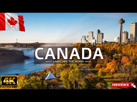 FLYING OVER CANADA (4K UHD) Amazing Beautiful Nature Scenery with Relaxing Music - 4K ULTRA HD