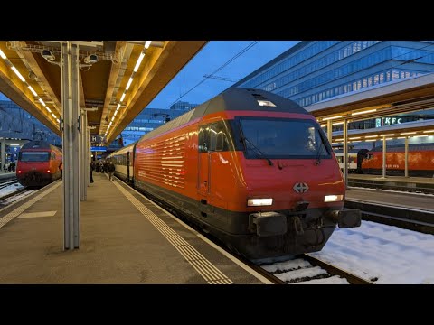 Führerstandfahrt: SBB IC8 Zürich HB - Bern (mit Kennzeichnungen)