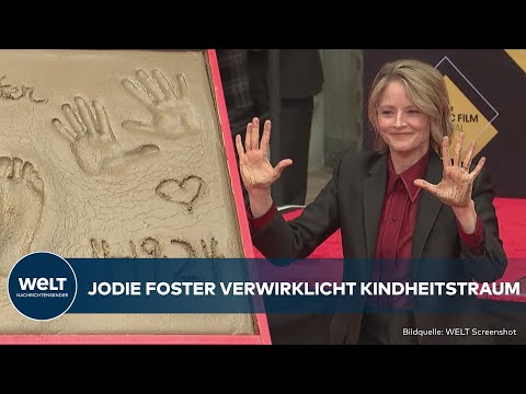 HOLLYWOOD: Jodie Foster erfüllt sich ihren Kindheitstraum - Jetzt Abdrücke im Zement verewigt!