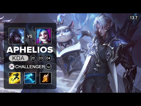 Aphelios vs Jinx ADC - KR Challenger - Patch 13.7 Season 13