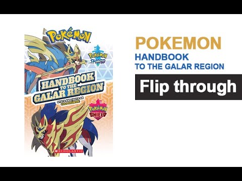 Pokemon Handbook to the Galar Region Book Flip Through