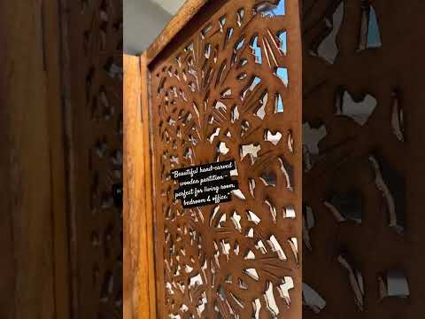 木製彫刻パーティション Wood Carving Partition at ₹ 22000/piece | Wooden Partition in
